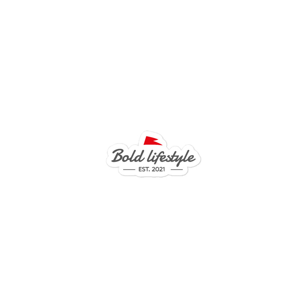 Bold Logo Sticker — Durable Vinyl, Bubble-Free
