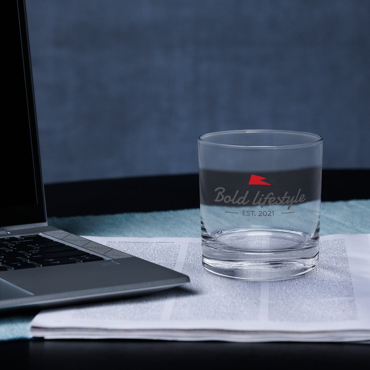 Bold Logo Rocks Glass — 10.5 oz
