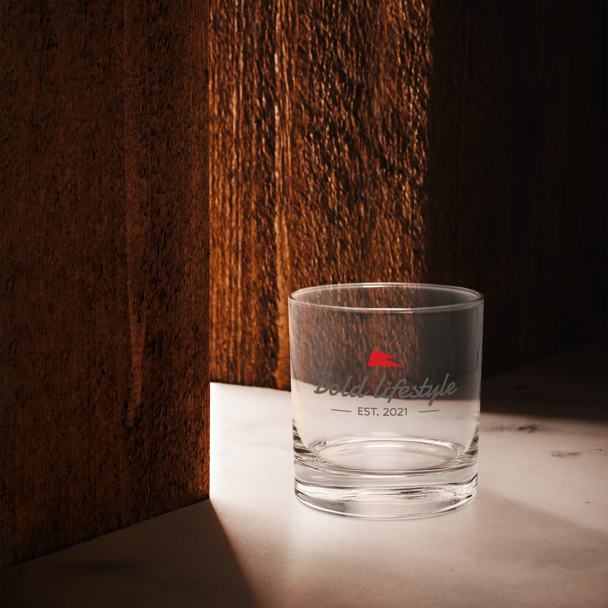 Bold Logo Rocks Glass — 10.5 oz