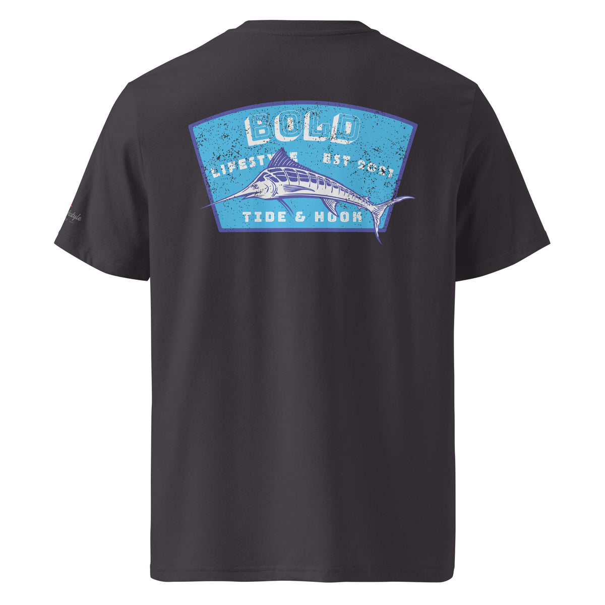 Tide & Hook Swordfish Patch Tee — Organic Cotton (Unisex)