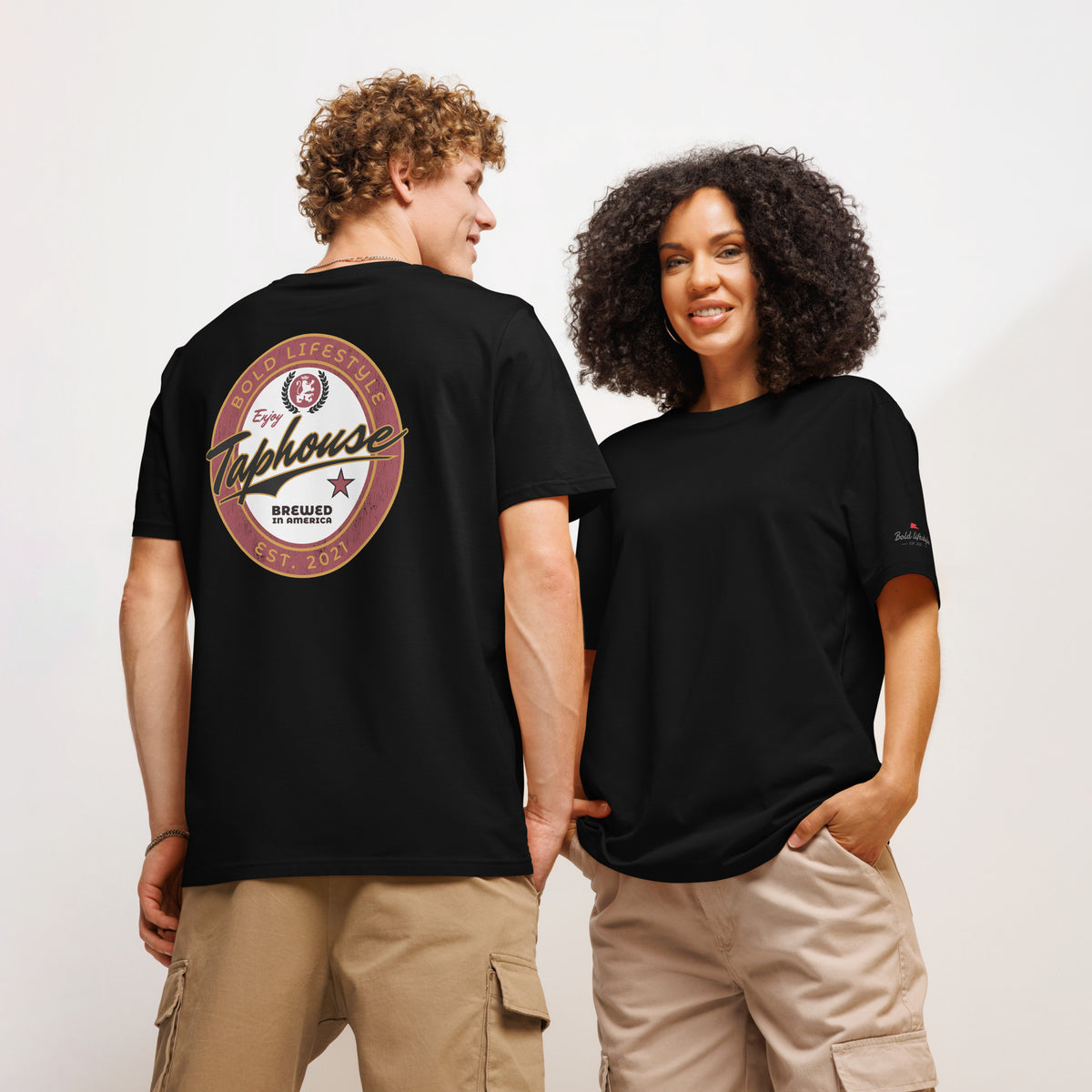 Taphouse Oval Star Tee — Organic Cotton (Unisex)