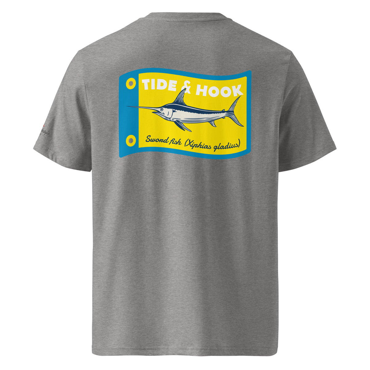 Tide & Hook Swordfish Flag Tee — Organic Cotton (Unisex)