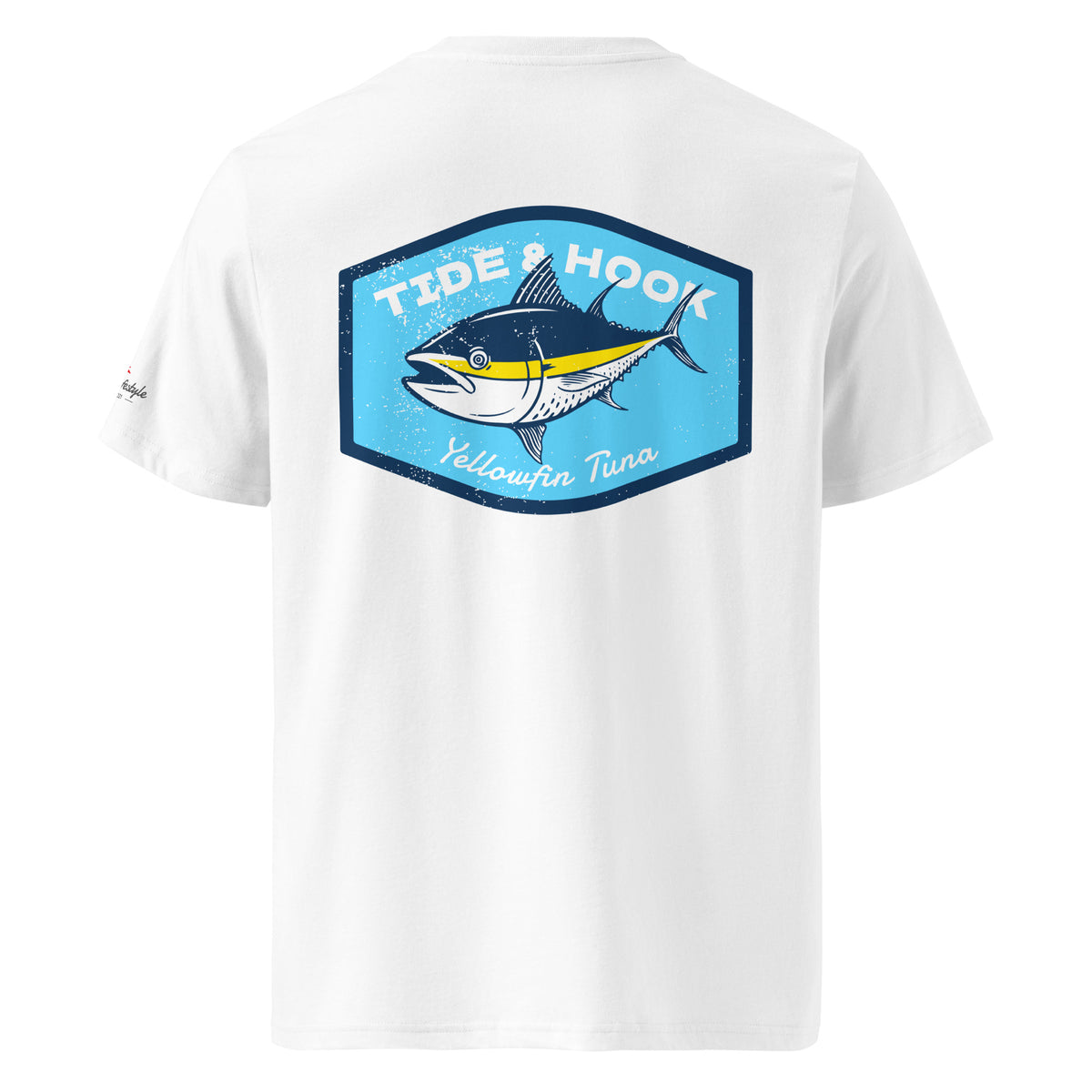 Tide & Hook Yellow Tuna Tee — Organic Cotton (Unisex)