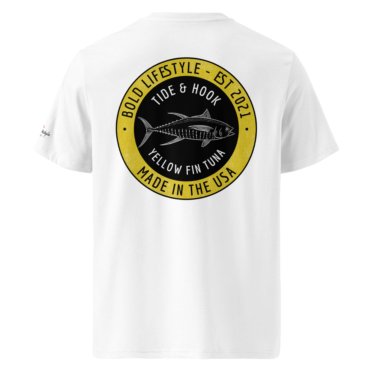 Tide & Hook Yellow Fin Tuna Tee — Organic Cotton (Unisex)