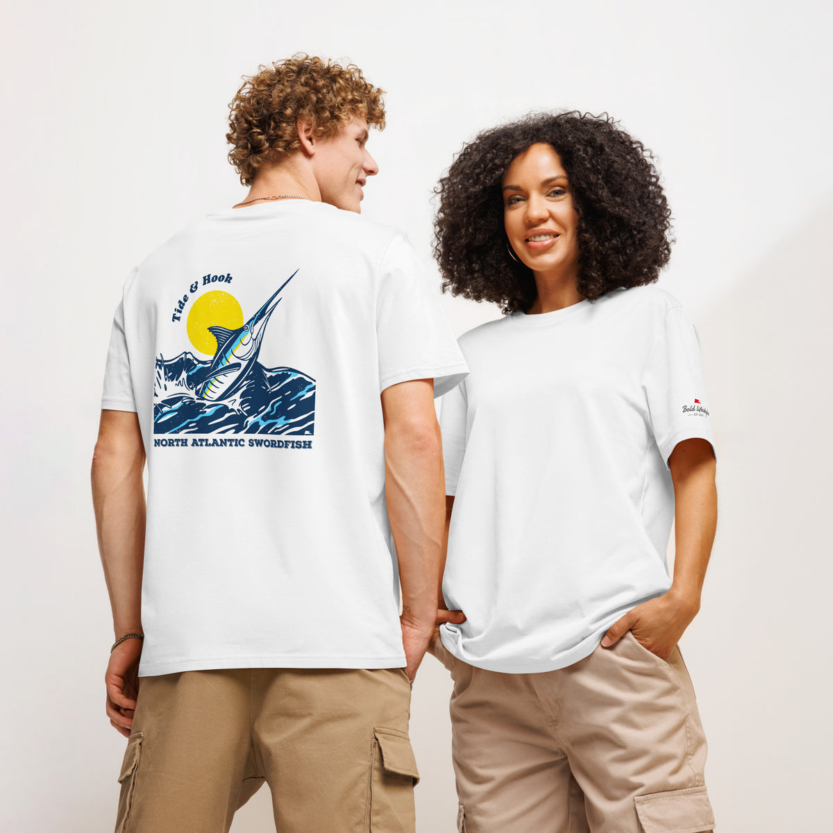 Tide & Hook Swordfish & Sun Tee — Organic Cotton (Unisex)