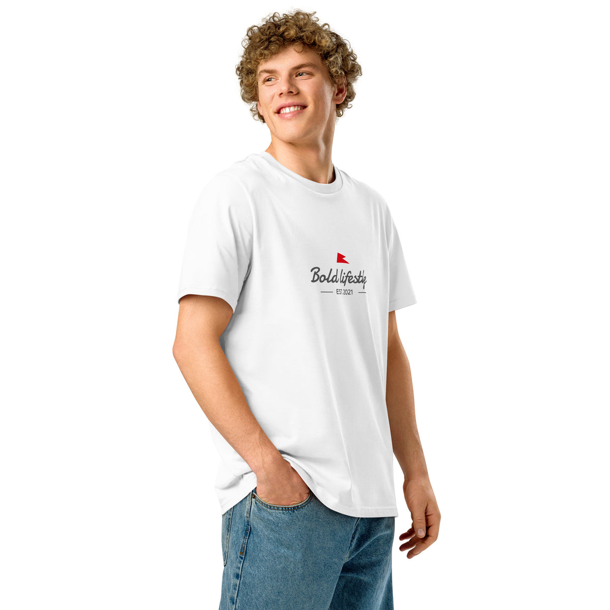 Bold Logo Tee (Light) — Organic Cotton, Unisex